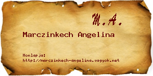 Marczinkech Angelina névjegykártya